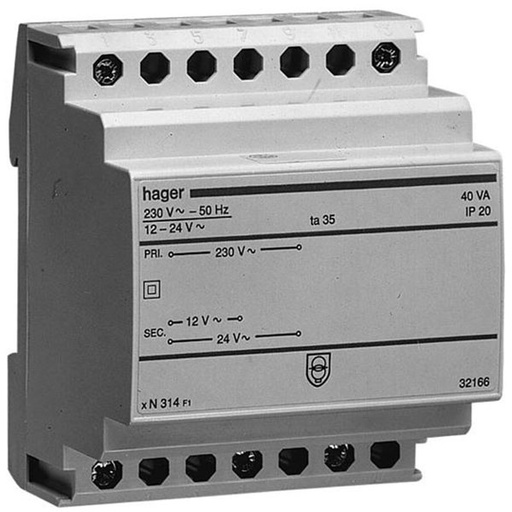 [1562000026] Sikkerhedstransformer 40VA 12-24V