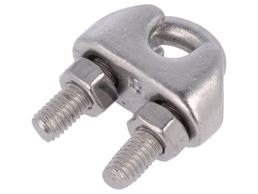 [H42309] Wire klemme - 8mm, Rustfri stål