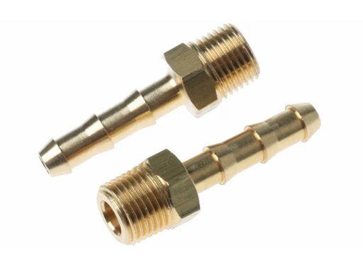 [H26032] Slangeendeadapter - Ø4mm til 1/8" BSPT gevind (1 stk.)