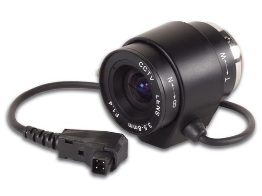 [H20090] CCD zoomlinse - F1,4 / 3,5-8mm, DC autoiris (2,3x zoom)
