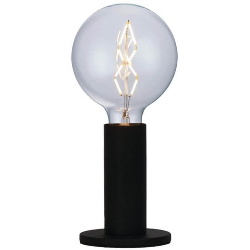 [17330] Elegance Deco bordlampe sort ekskl. lyskilde