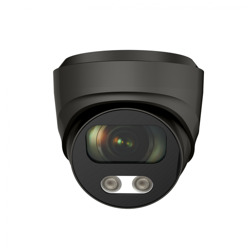 [H52111] IP Dome netværkskamera - 5MP, 25m IR, PoE, Koksgrå (IP67)
