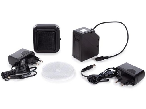 [H62458] Mini IR alarmsystem - Fotoelektrisk, trådløs højttaler (7m)