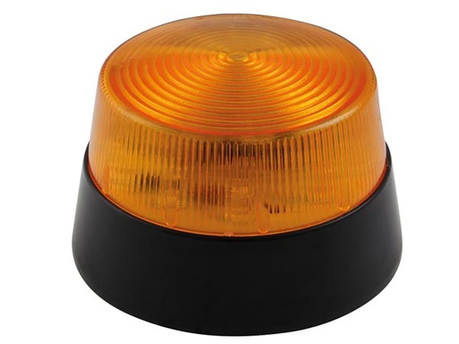 [H48395] LED blinklys - 12Vdc, Ø77mm, IP20, Orange