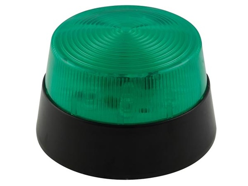 [H48397] LED blinklys - 12Vdc, Ø77mm, IP20, Grøn
