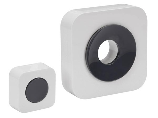 [H48958] Trådløs dørklokke - Modtager + ringetryk