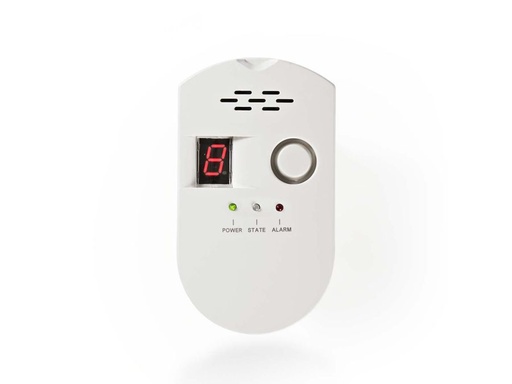 [H24224] Gasdetektor m. alarm - Til 230Vac