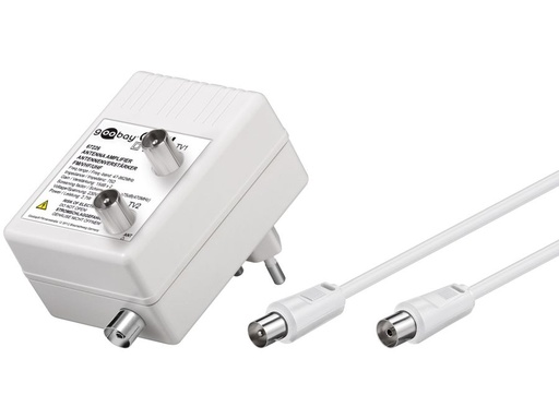 [H30084] Netstik antenneforstærker m. 2 udgange