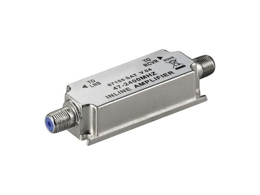 [H37494] HF inline antenneforstærker (DVB-T, DVB-S) 47-2400MHz / 20dB
