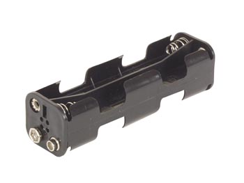 [H23337] Batteriholder til 8xAA-bat. (m. knapterminaler)