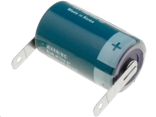 [H39521] ER14250 1/2AA lithiumbat. m. loddeflige - 3,6V/1200mAh