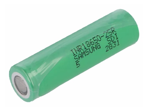 [H35640] 18650 LiION batteri - 3,6V / 2600mAh (20A), flattop