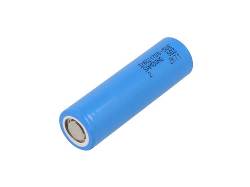 [H59474] 21700 LiION batteri - 3,6V / 5000mAh (10A), flattop