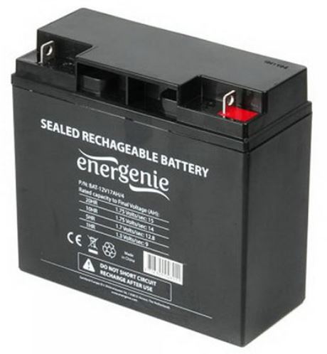 [H61865] Blybatteri - 12V 17Ah, F3 terminaler (181x77x167mm)