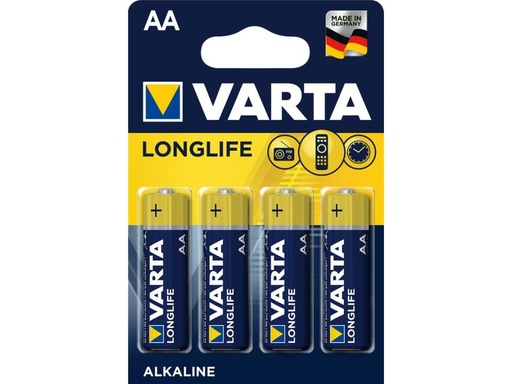 [H57676] Longlife AA/LR6 alkaline batteri - 1,5V (4 stk.)