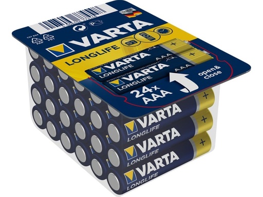 [H57682] Longlife AAA/LR03 alkaline batteri - 1,5V (24 stk.)