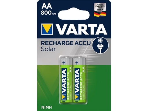 [H57700] NiMH AA/HR6 batteri, Solar - 1,2V 800mAh (2 stk.)