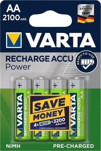 [H54024] BATTERI NIMH AA 2100MAH HR6-4B