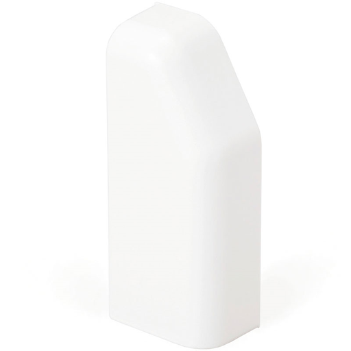 [1736002355] Endestykke SL 20/110 Venstre Hvid RAL9010