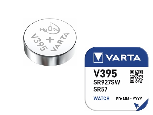 [H10492] SR57/SR926/V395 Sølvoxid knapcelle - 1,55V / 42mAh (1 stk.)
