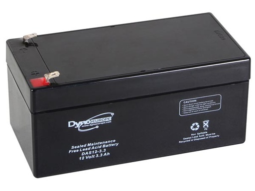 [H37973] Blybatteri - 12V / 3.3Ah 133.5x67x67mm