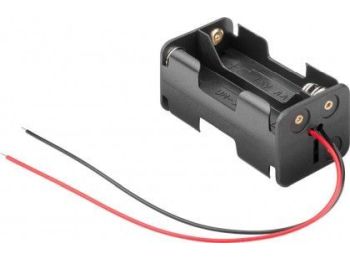 [H50648] Batteriholder til 4xAA bat. (m. ledning)