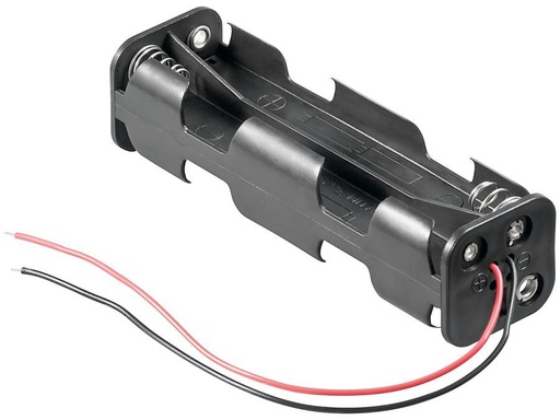 [H44452] Batteriholder til 8xAA bat. (m. ledning)