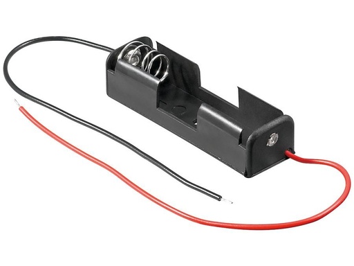 [H44424] Batteriholder til 1xAA bat. (m. ledning)