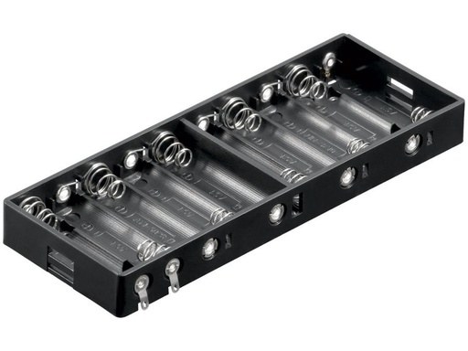[H44426] Batteriholder til 10xAA bat. (m. loddeflige)