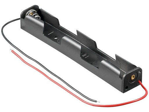 [H44431] Batteriholder til 2xAA bat. (m. ledning)