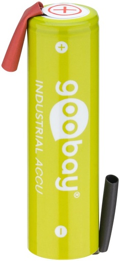 [H10526] NiMH AA/HR6 batteri m. loddeflige - 1,2V 2100mAh RTU