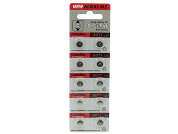 [H23409] LR721/AG11 Alkaline knapcelle - 1,5V / 21mAh (10 stk.)