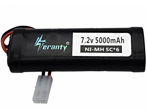 [H31438] NiMH RC batterimodul - 7,2V 5000mAh, Tamiya-stik