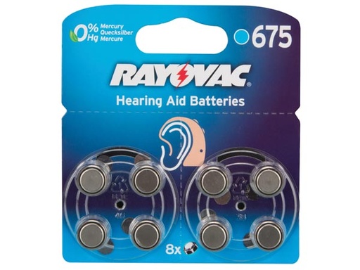 [H10498] PR44 Zinc-air høreapparatbatteri - 1,4V / 630mAh (8 stk.)