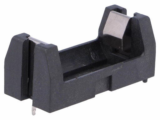 [H61006] Batteriholder til 1x1/2AA (m. printben)