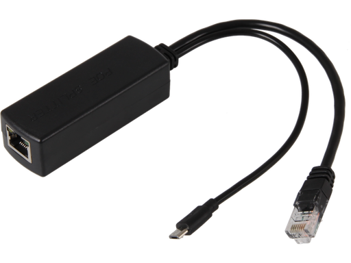 [H63821] PoE splitter til Raspberry Pi 3 - 48V > 5V 2A mikro USB