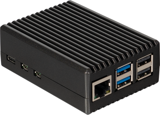 [H63805] Raspberry Pi 5 Alu. Case, Black