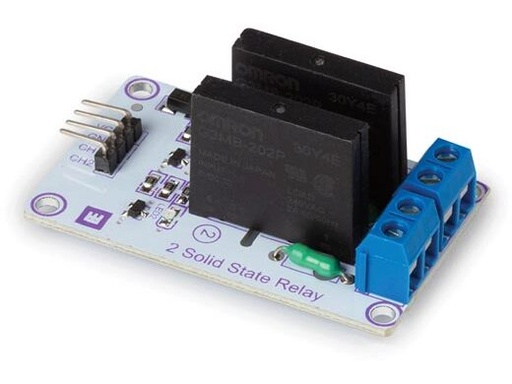 [H60719] Solid state relæmodul til Arduino - 2-kanals, 5V