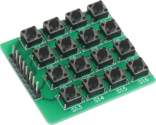 [H62981] TACT mikrotrykkontakt matrix modul - 16 knapper (4x4)
