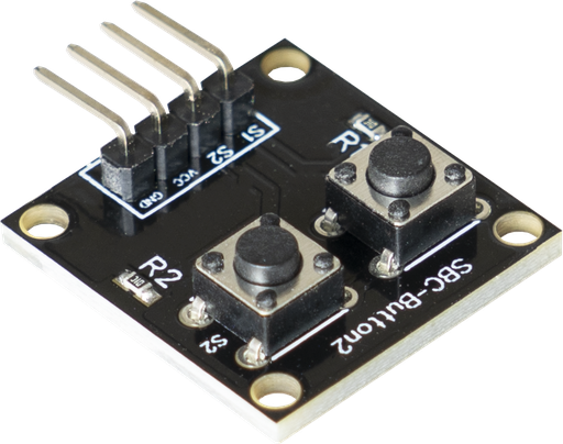 [H62813] Trykknapsmodul - 2 knapper, 12V / 50mA