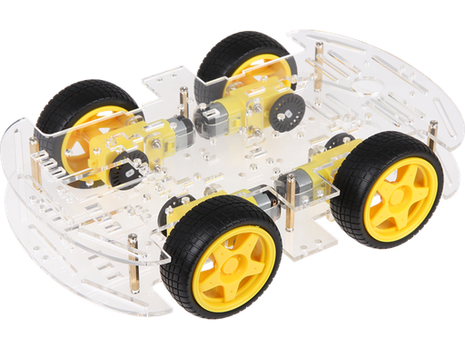 [H62841] Robotkit - DIY robotbil 4WD, 4,5-9V, 90-300RPM