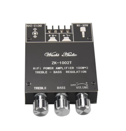 [H20319] Stereo audioforstærker m. Bluetooth - 2 x 100W, TPA3116