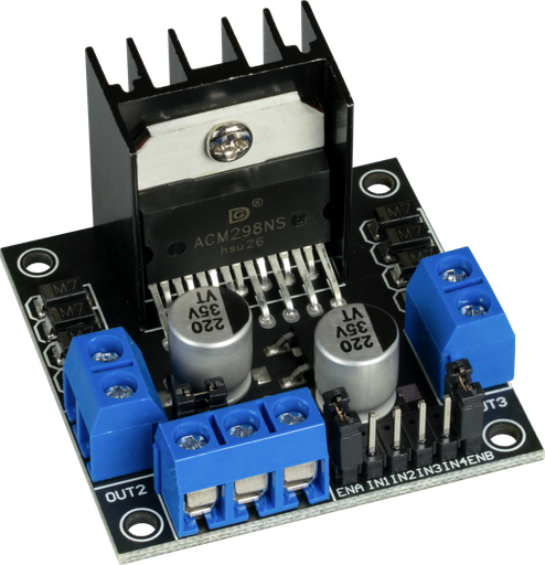 [H28064] 2 kanal L298N H-bridge DC Motor Drive Controller til Arduino