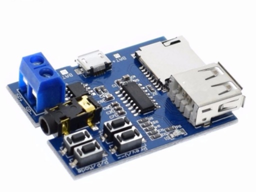 [H34405] MP3 afspillermodul, 2W mono forstærker, micro SD port
