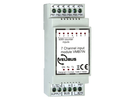 [H40939] VELBUS - 7 kanal indgangsmodul