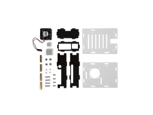 [H54372] Raspberry Pi 4 kabinet m. aktiv køling, Plexiglas