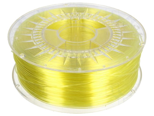 [H38014] PETG filament - Ø1,75mm, Lys gul transparent, 1kg