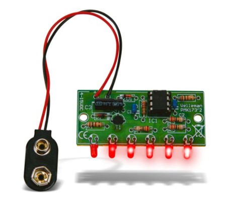 [H23240] WSL173 - Mini løbelys med 6 LED (MK173)