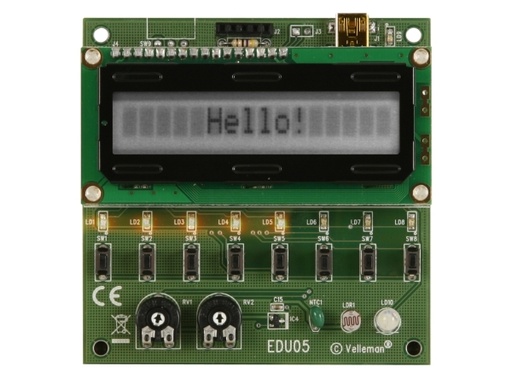 [H33085] EDU05 - USB eksperimentmodul m. LCD display