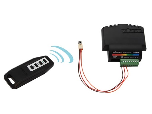 [H43979] VM192IR - Trådløs RGB LED styring med IR fjernbetjening
